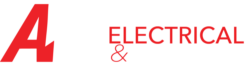 Advance Electrical & Automation White Logo PNG